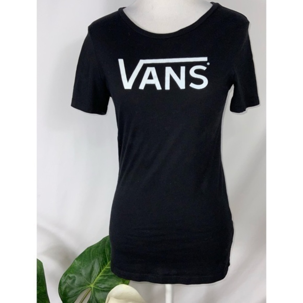 Vans Black Short Sleeve Round Neck T-Shirt Medium